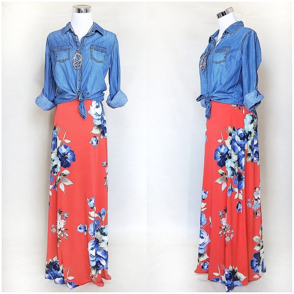 Floral Maxi Skirt